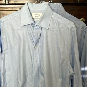 3 Charles Tyrwhitt blue shirts